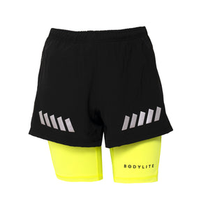 2-in-1 Double Layered Shorts (Reflective & Fluorescent)